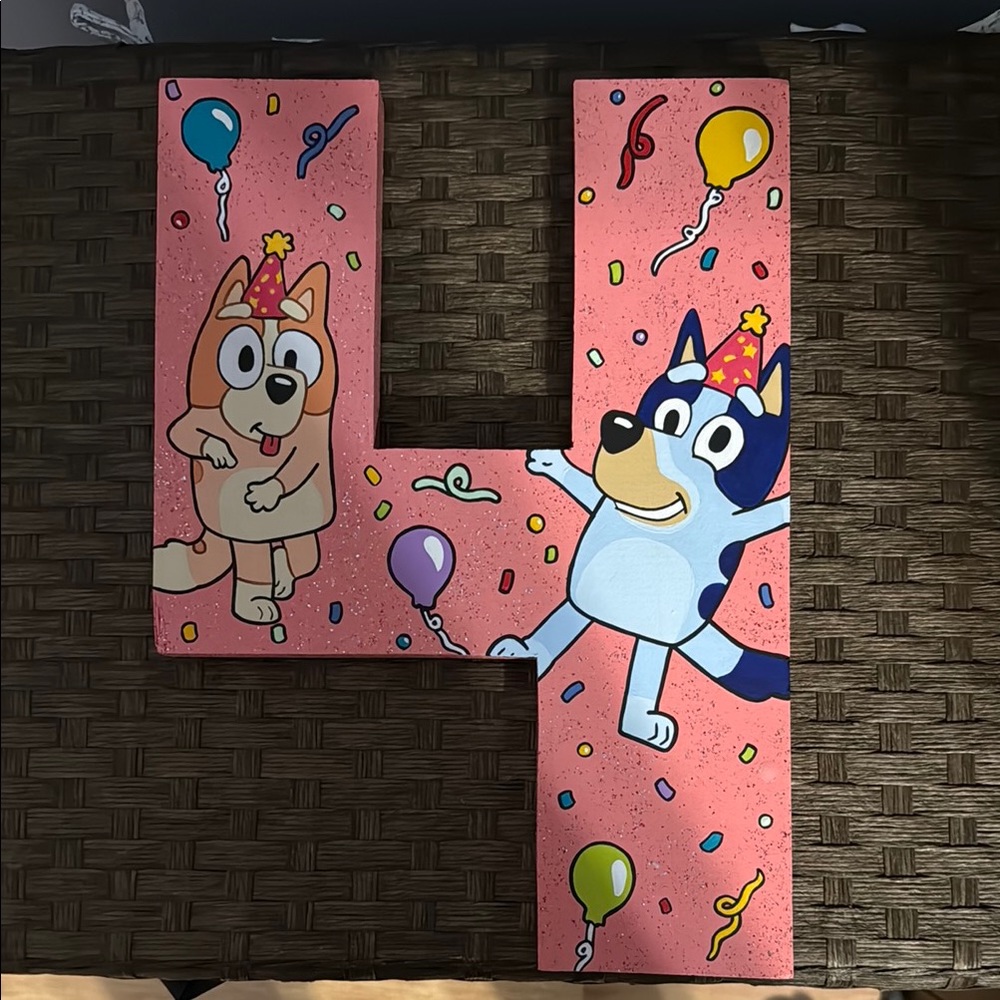 Bluey photo prop